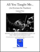 All You Taught Me... Concert Band sheet music cover